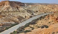 Machtesh Ramon - erosion crater in the Negev desert, the most picturesque natural landmark of Israel Royalty Free Stock Photo